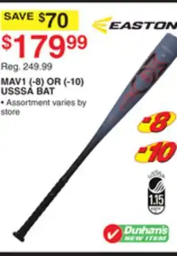 Dunham's Sports EASTON MAV1 (-8) OR (-10) USSSA BAT offer