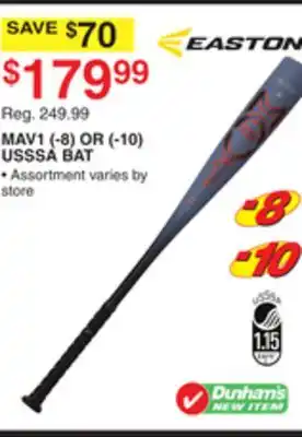 Dunham's Sports EASTON MAV1 (-8) OR (-10) USSSA BAT offer