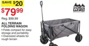 Dunham's Sports WFS ALL TERRAIN FOLDING WAGON offer