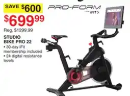 Dunham's Sports STUDIO BIKE PRO 22 offer
