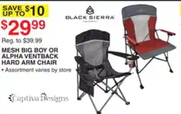 Dunham's Sports MESH BIG BOY OR ALPHA VENTBACK HARD ARM CHAIR offer