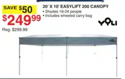 Dunham's Sports YQLI 20' X 10' EASYLIFT 200 CANOPY offer