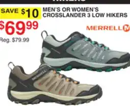 Dunham's Sports MEN'S OR WOMEN'S CROSSLANDER 3 LOW HIKERS offer