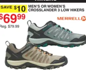 Dunham's Sports MEN'S OR WOMEN'S CROSSLANDER 3 LOW HIKERS offer
