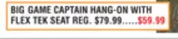 Dunham's Sports BIG GAME CAPTAIN HANG-ON WITH FLEX TEK SEAT offer
