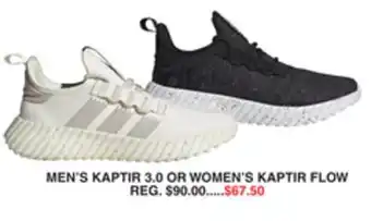 Dunham's Sports ADIDAS MEN'S KAPTIR 3.0 OR WOMEN'S KAPTIR FLOW offer