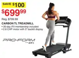 Dunham's Sports CARBON TL TREADMILL offer