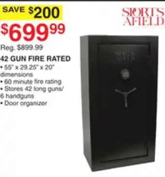 Dunham's Sports SPORTS AFIELD 42 GUN FIRE RATED offer