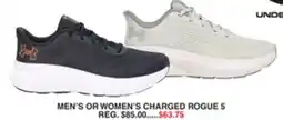 Dunham's Sports UNDER ARMOUR MEN'S OR WOMEN'S CHARGED ROGUE 5 offer