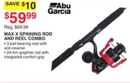 Dunham's Sports MAX X SPINNING ROD AND REEL COMBO offer