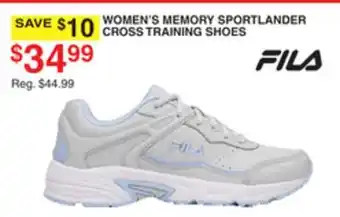 Dunham's Sports FILA WOMEN'S MEMORY SPORTLANDER CROSS TRAINING SHOES offer