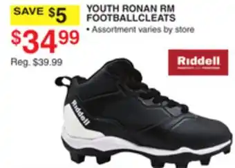Dunham's Sports RIDDELL YOUTH RONAN RM FOOTBALLCLEATS offer