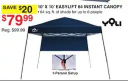 Dunham's Sports YOLI 10' X 10' EASYLIFT 64 INSTANT CANOPY offer