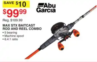 Dunham's Sports ABU GARCIA MAX STX BAITCAST ROD AND REEL COMBO offer