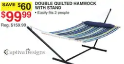 Dunham's Sports DOUBLE QUILTED HAMMOCK WITH STAND offer