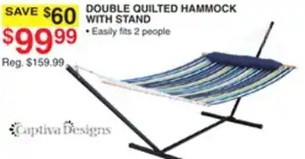 Dunham's Sports DOUBLE QUILTED HAMMOCK WITH STAND offer