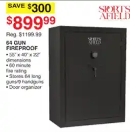 Dunham's Sports SPORTS AFIELD 64 GUN FIREPROOF offer