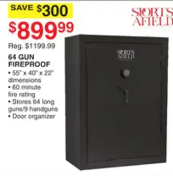 Dunham's Sports SPORTS AFIELD 64 GUN FIREPROOF offer