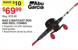 Dunham's Sports ABU GARCIA MAX X BAITCAST ROD AND REEL COMBO offer