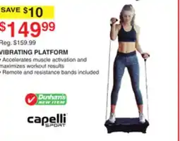 Dunham's Sports VIBRATING PLATFORM offer