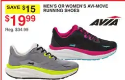 Dunham's Sports AVIA MEN'S OR WOMEN'S AVI-MOVE RUNNING SHOES offer
