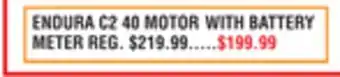 Dunham's Sports ENDURA C2 40 MOTOR WITH BATTERY METER offer