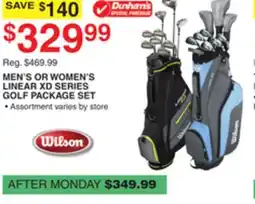 Dunham's Sports MEN'S OR WOMEN'S LINEAR XD SERIES GOLF PACKAGE SET offer