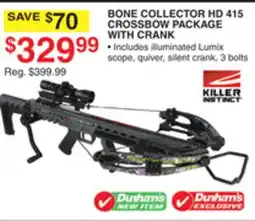 Dunham's Sports BONE COLLECTOR HD 415 CROSSBOW PACKAGE WITH CRANK offer