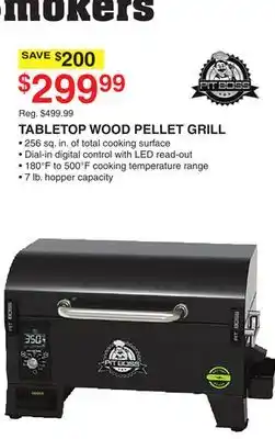 Dunham's Sports PIT BOSS TABLETOP WOOD PELLET GRILL offer