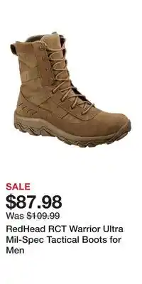 Cabela's RedHead RCT Warrior Ultra Mil-Spec Tactical Boots for Men offer
