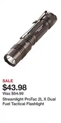 Cabela's Streamlight ProTac 2L X Dual Fuel Tactical Flashlight offer