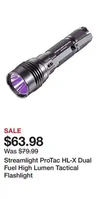 Cabela's Streamlight ProTac HL-X Dual Fuel High Lumen Tactical Flashlight offer