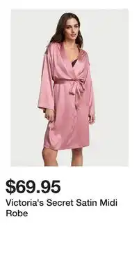 Victoria's Secret Victoria's Secret Satin Midi Robe offer