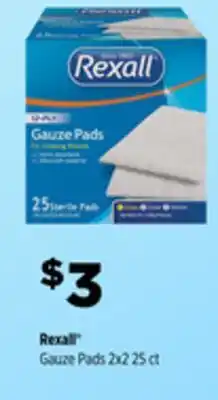 Dollar General Rexall Gauze Pads 2x2 offer