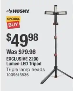 The Home Depot HUSKY Lumen LED Tripod offer