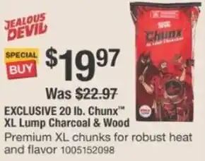 The Home Depot JEALOUS DEVIL Chunx XL Lump Charcoal & Wood offer