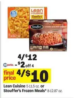 Meijer Lean Cuisine or Stouffer’s Frozen Meals offer