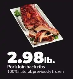 Hy-Vee Pork Loin Back Ribs offer