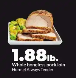 Hy-Vee Whole Boneless Pork Loin offer