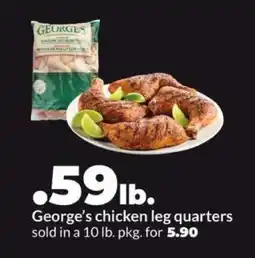 Hy-Vee George's chicken leg quarters offer