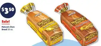 Family Dollar Nature's Own Bread offer
