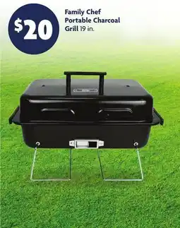 Family Dollar Family Chef Portable Charcoal Grill offer