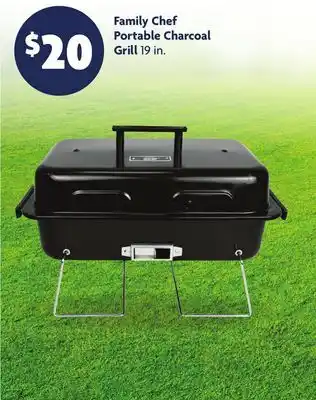 Family Dollar Family Chef Portable Charcoal Grill offer