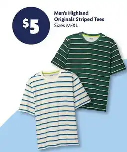 Family Dollar Men's Highland Originals Striped Tees offer