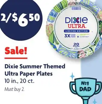 Family Dollar Dixie Summer Themed Ultra Paper Plates offer