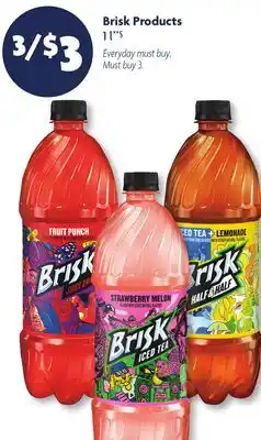 Family Dollar Brisk Products offer