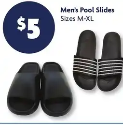 Family Dollar Men's Pool Slides offer