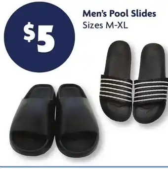 Family Dollar Men's Pool Slides offer