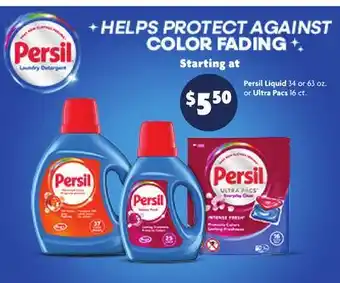 Family Dollar Persil Liquid 34 or 63 oz. or Ultra Pacs 16 ct offer