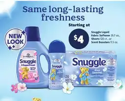 Family Dollar Snuggle Liquid Fabric Softener 35.7 oz., Sheets 120 ct., or Scent Boosters 11.5 oz offer